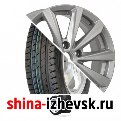 Колесо в сборе Viatti Strada (V-130) 205/55 R16 V 91 + КиК Серия Реплика КС737 (16_Jetta/Golf) 6.5xR16 5×112 ET50 DIA57.1 Серебристый в Ижевске